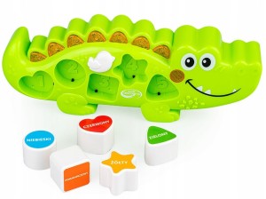 INTERAKTYWNA SORTER KROKODYL TYMEK SORTOWANIE I ŚPIEWANIE DD 55008 DUMEL