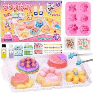 ZESTAW KREATYWNY DO ROBIENIA SQUISHY MOCHI GNIOTKÓW ŁAPKA KOCIA CUKIERNIA