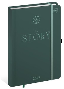 KALENDARZ KSIĄŻKOWY TERMINARZ NA ROK 2027 A5 HYBRYDA STORY 6853 INTERDRUK