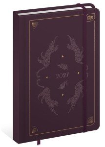KALENDARZ KSIĄŻKOWY TERMINARZ NA ROK 2027 B6 METALLIC SATIN 7065 INTERDRUK
