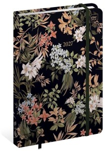 KALENDARZ KSIĄŻKOWY TERMINARZ NA ROK 2027 B6 METALLIC BLOOM 7058 INTERDRUK