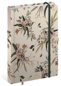 KALENDARZ KSIĄŻKOWY TERMINARZ NA ROK 2027 B5 METALLIC BLOSSOM 7027 INTERDRUK