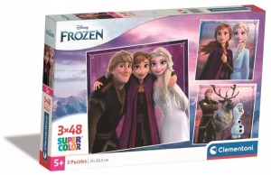 PUZZLE 3X48 ELEMENTÓW FROZEN KRAINA LODU 25306 CLEMENTONI