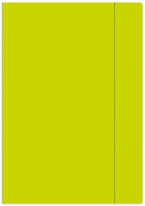 TECZKA Z GUMKĄ A4+ FLUO LIMONKOWA 7221 INTERDRUK