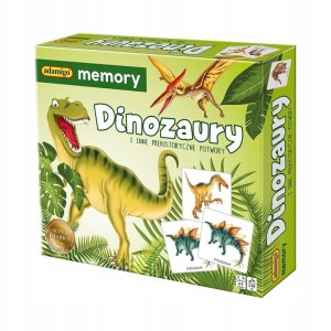 MEMORY DINOZAURY ADAMIGO GRA RODZINNA PAMIĘĆ